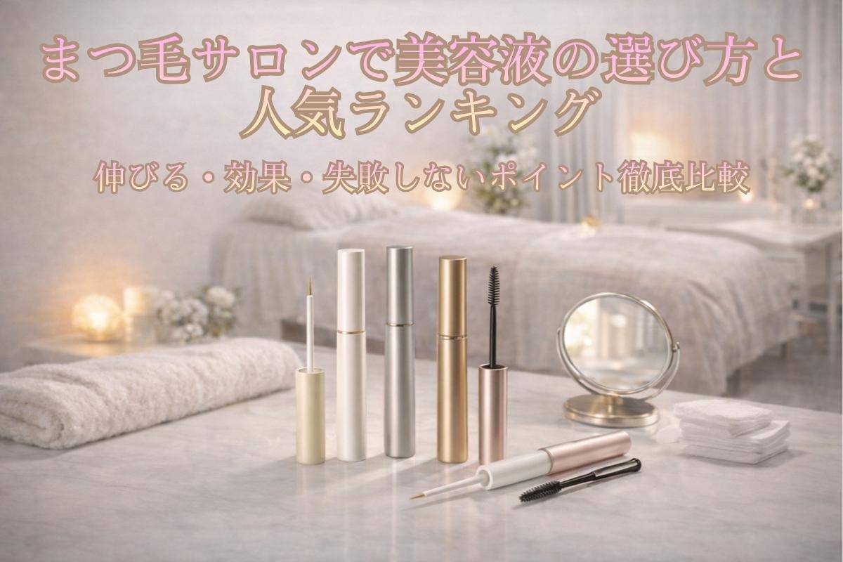 まつ毛サロンで美容液の選び方と人気ランキング｜伸びる・効果・失敗しないポイント徹底比較