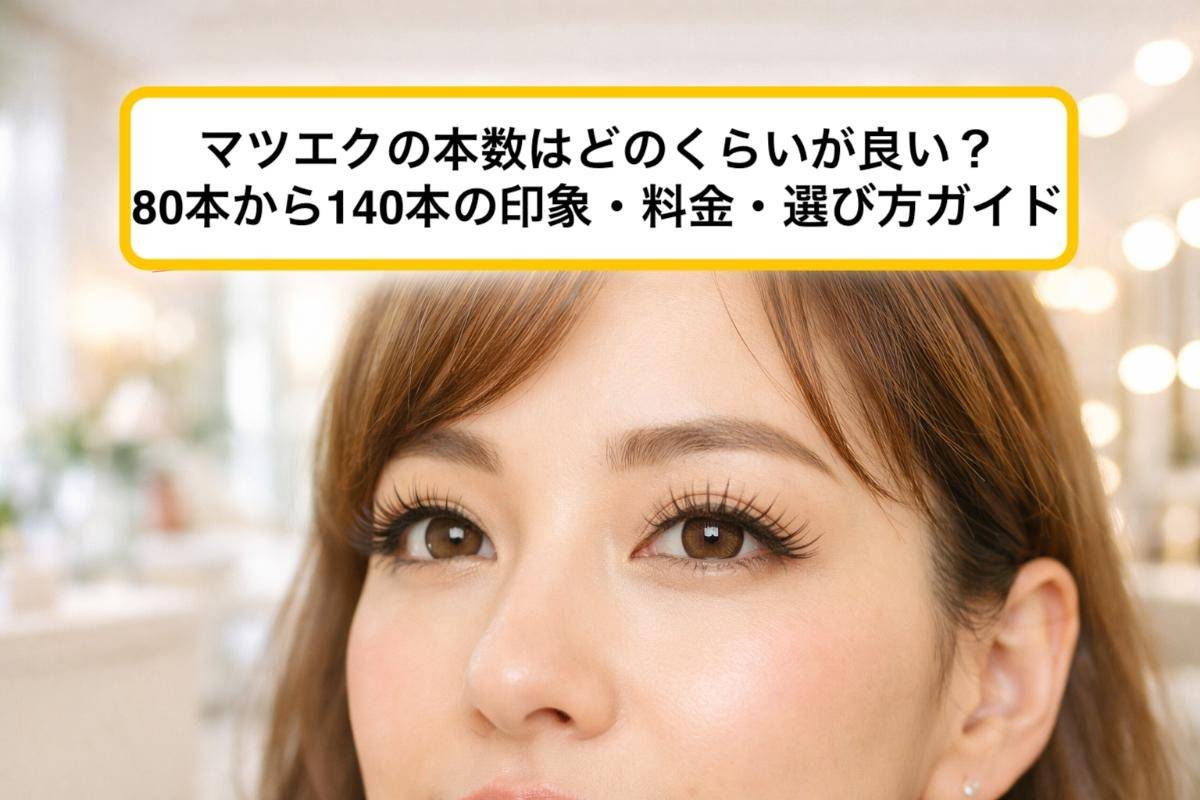 マツエクの本数はどのくらいが良い？80本から140本の印象・料金・選び方ガイド