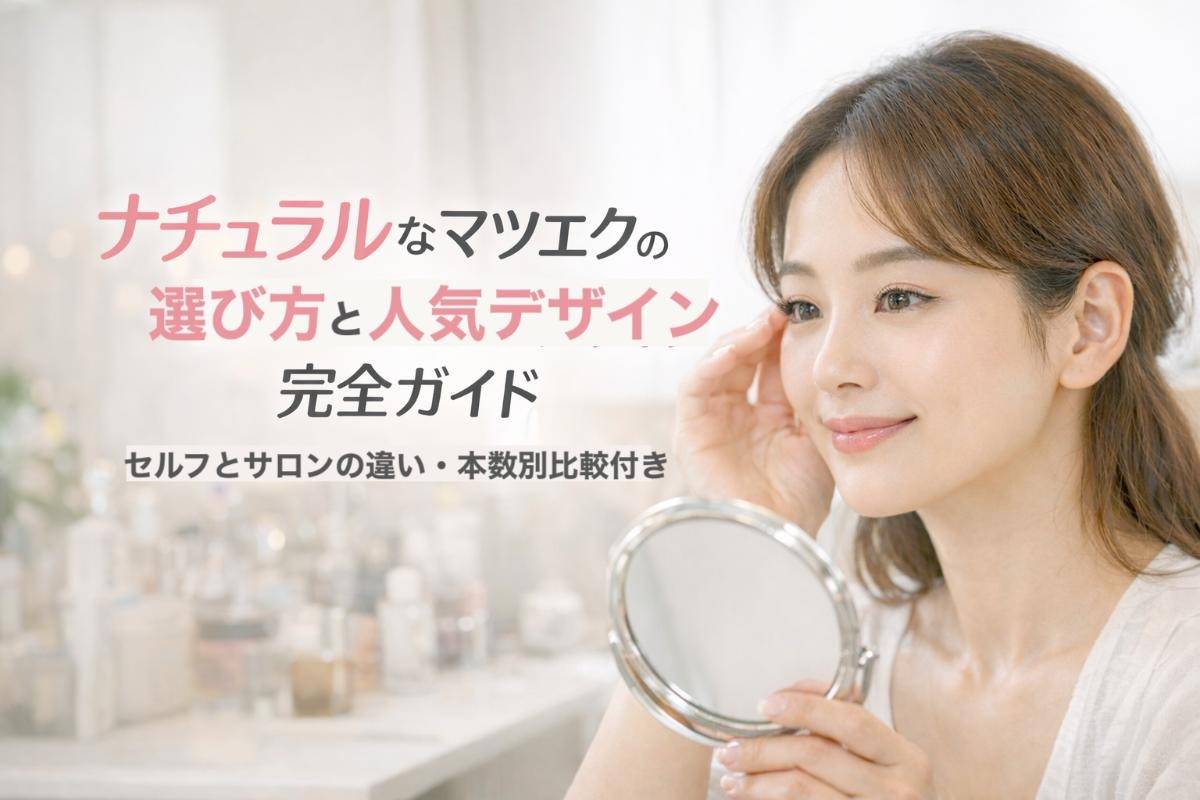 ナチュラルなマツエクの選び方と人気デザイン完全ガイド｜セルフとサロンの違い・本数別比較付き