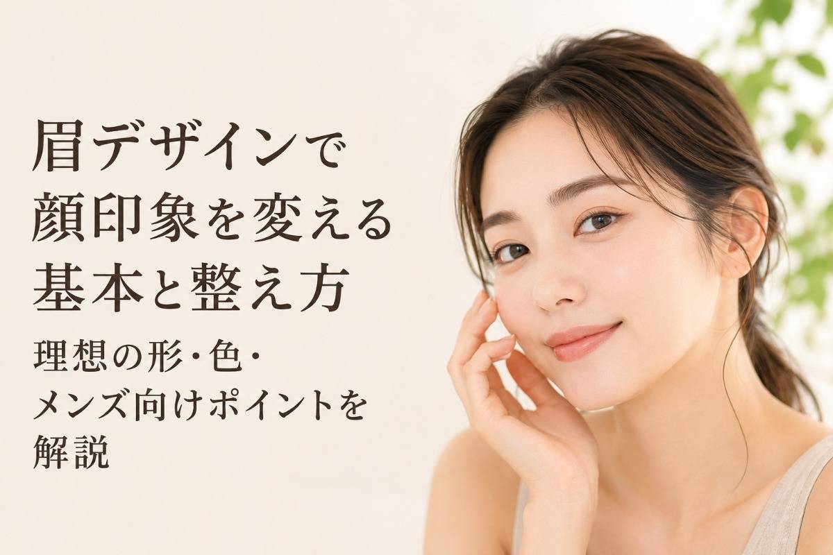 眉デザインで顔印象を変える基本と整え方｜理想の形・色・メンズ向けポイントを解説